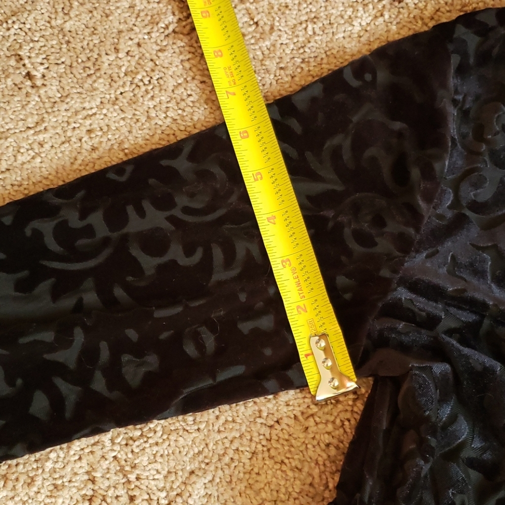 Velvety 3/4 sleeve Vneck/back dress sz8 - Picture 9 of 14